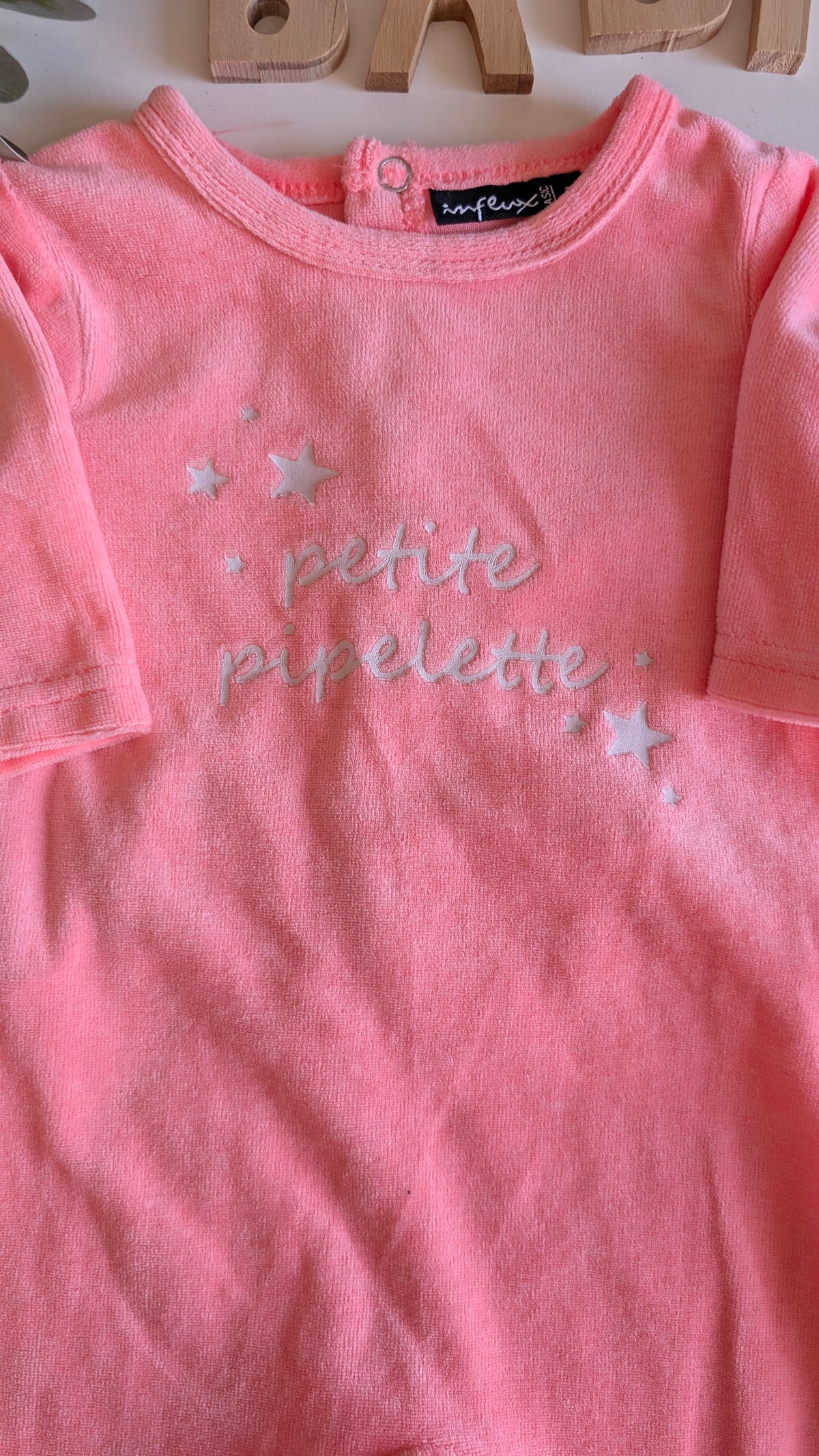 Pyjama velours bébé fille