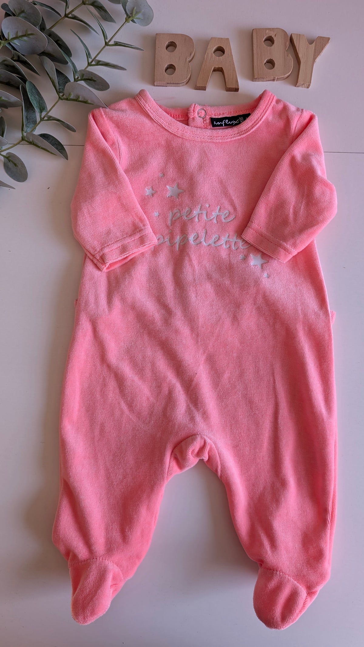 Pyjama velours bébé fille