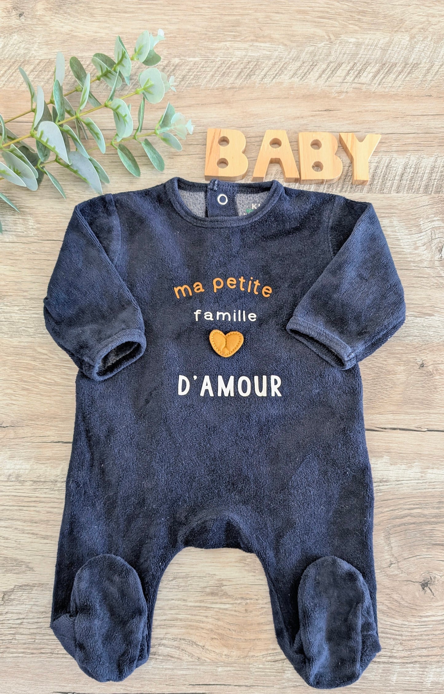 Pyjama velours "amour"