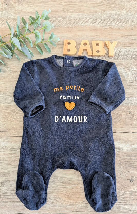 Pyjama velours "amour"