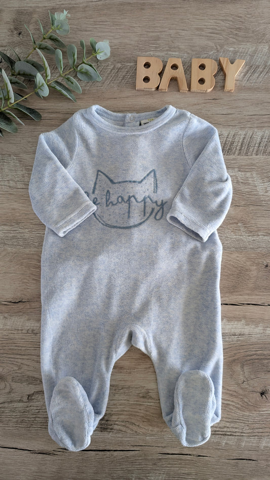 Pyjama velours "be happy 🐱"