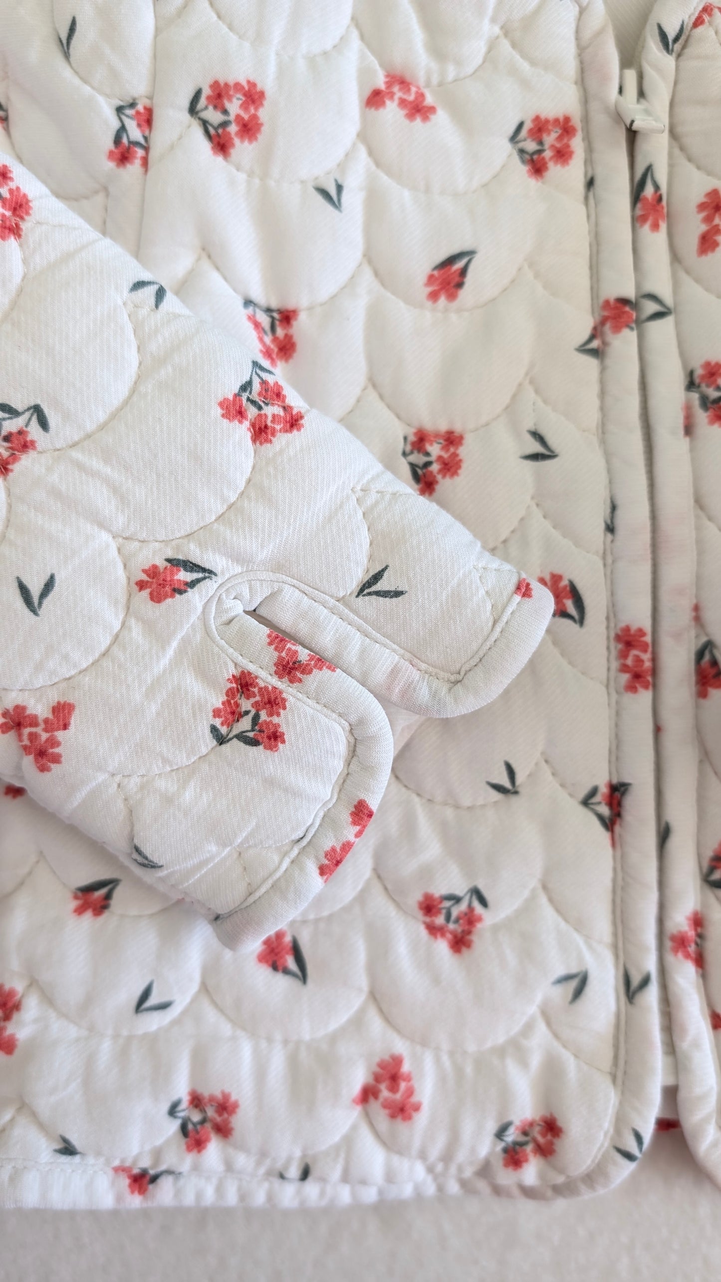 Veste matelassée "fleurs"