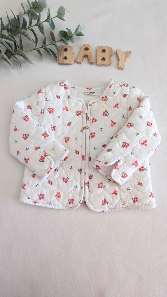 Veste matelassée "fleurs"
