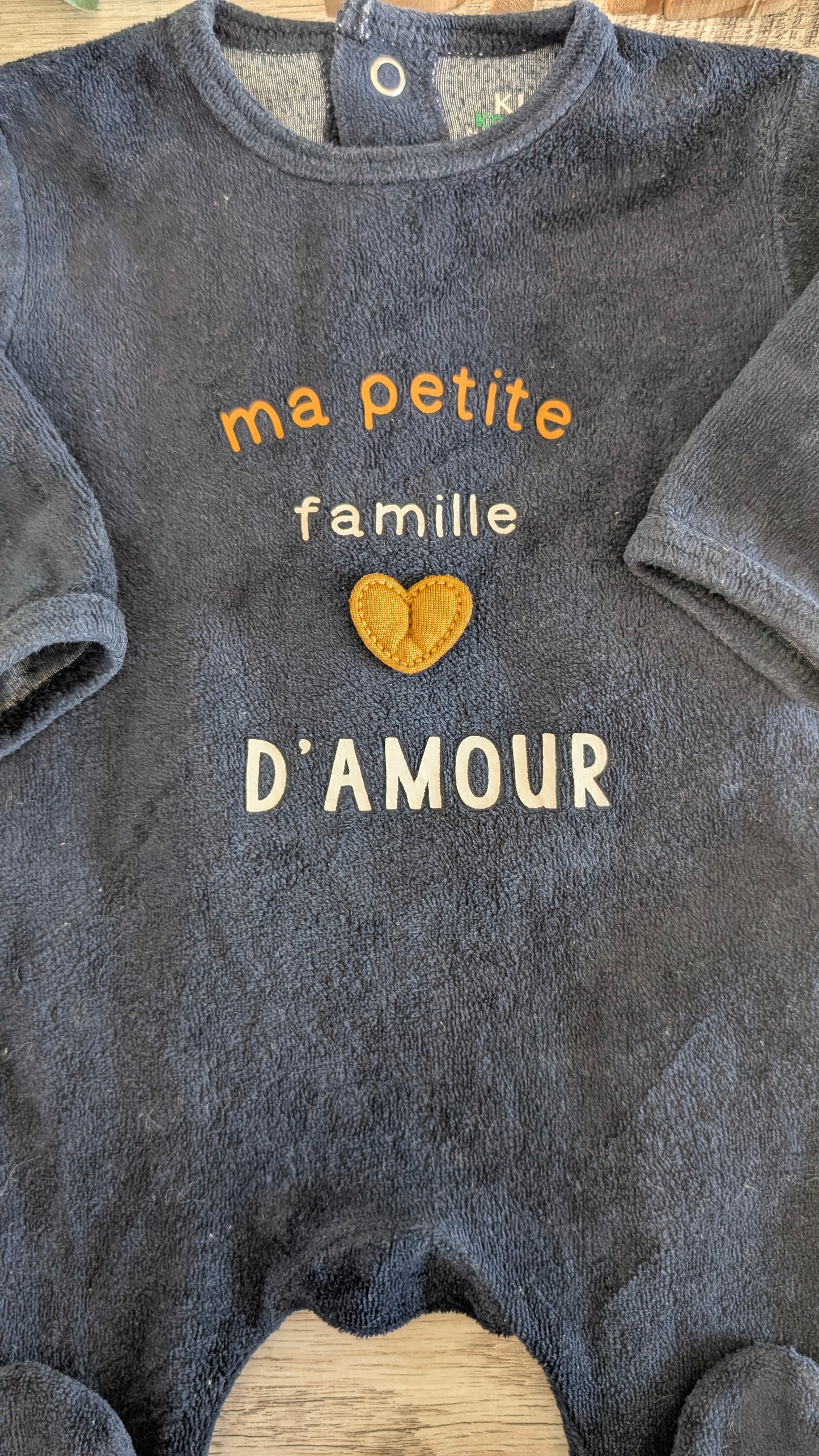 Pyjama velours "amour"