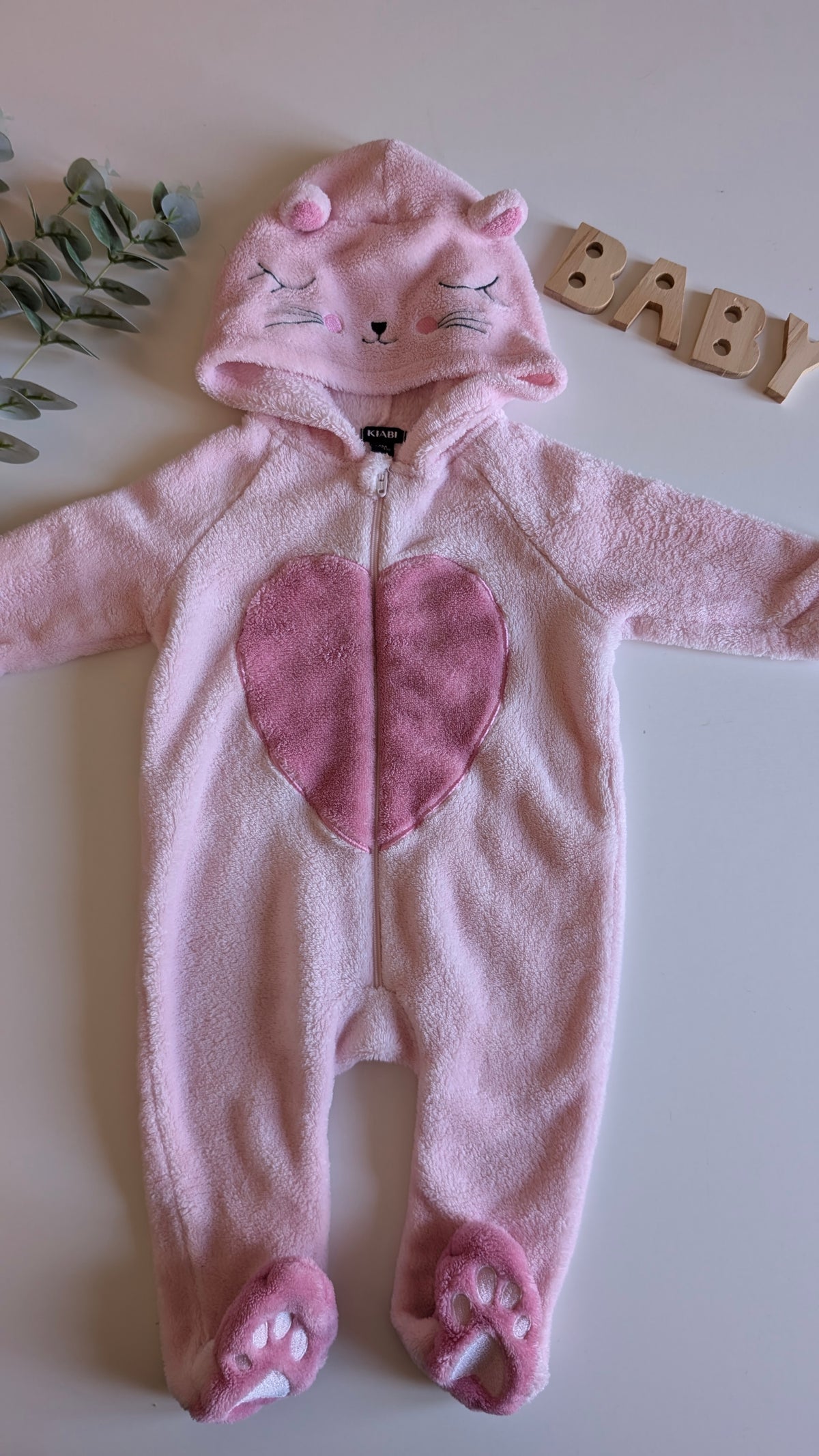 Combinaison polaire "joli coeur"